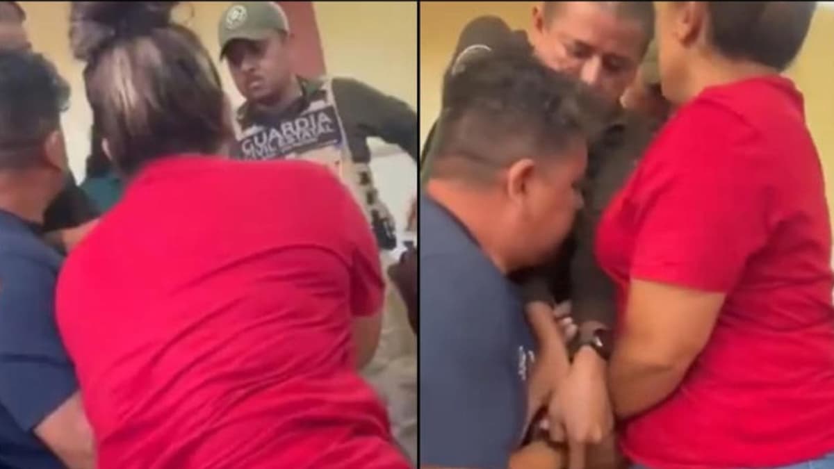 Video: Intentan detener a hombre en plena misa en San Luis Potosí pero sacerdote lo impide