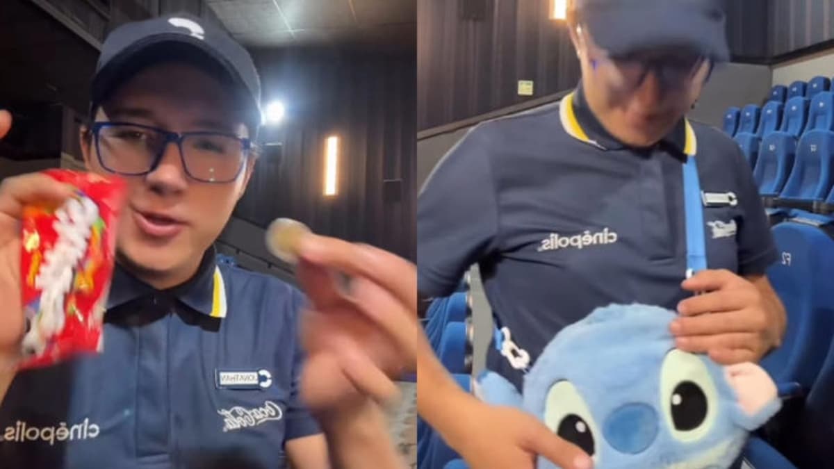 Video: Trabajador de Cinépolis muestra todo lo que se encuentra en una sala cuando hace limpieza