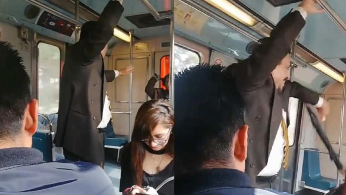 Video: Presunto exorcista es golpeado por una mujer a la que intentaba "sacar el demonio" en el metro de CDMX
