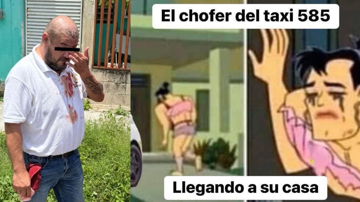 Taxista de Chetumal se vuelve blanco de memes tras ser golpeado por motociclistas a los que le cerró el paso