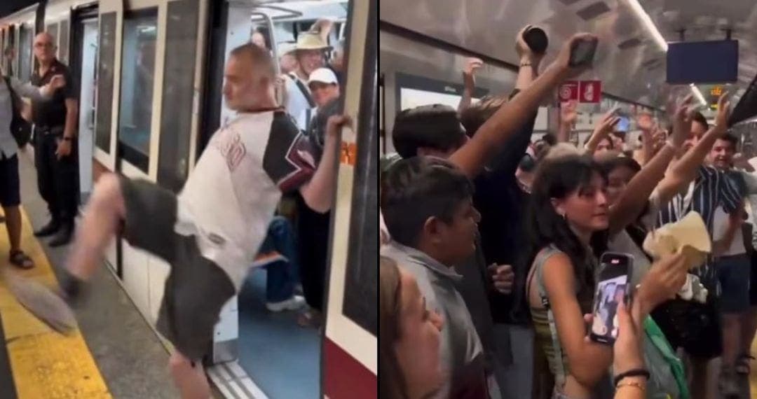 Video: Mexicanos responden a ataque racista en metro de Italia y cantan “Imagine”