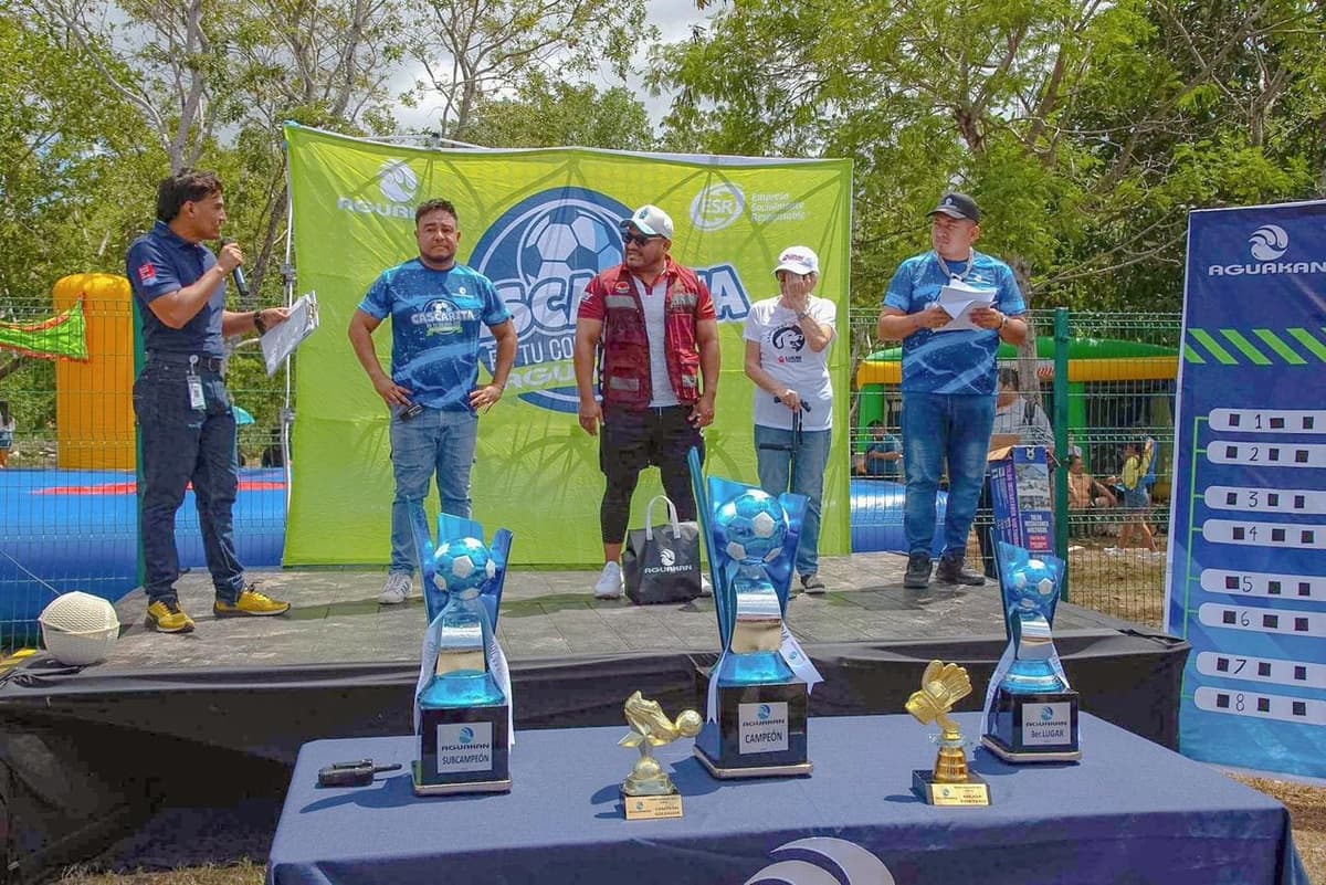 Más de 500 jugadores participan en la cuarta edición del torneo de futbol “Cascarita en tu Colonia” de Aguakan