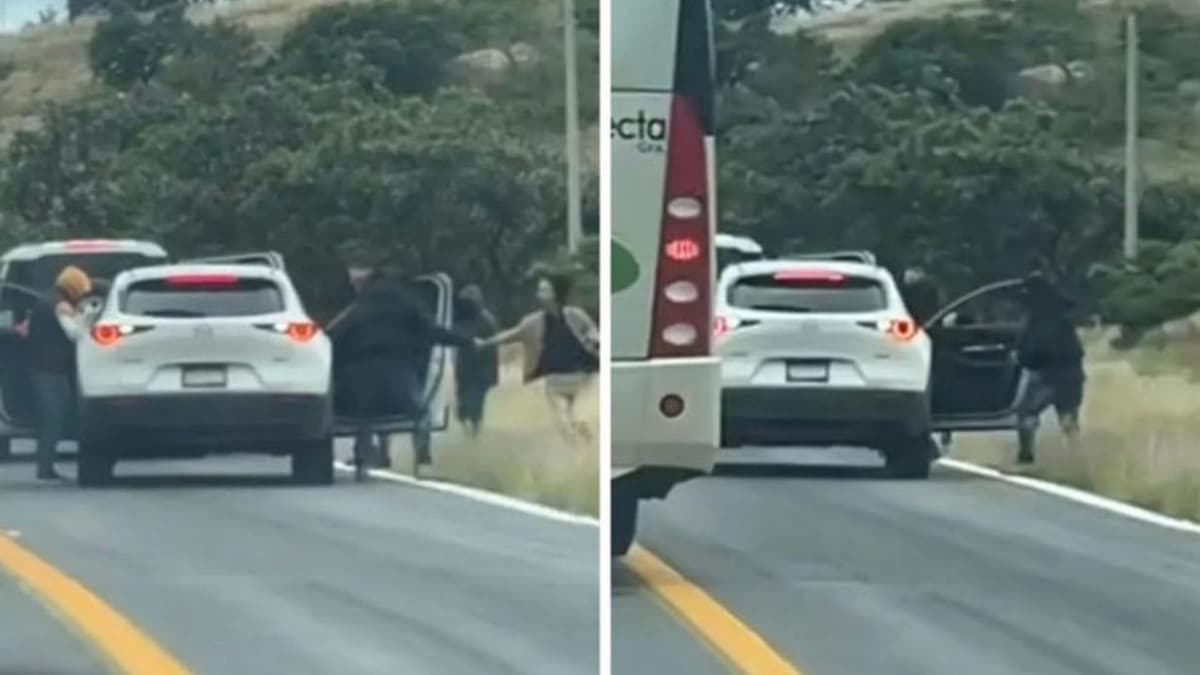 Video: Hombres armados asaltan a pareja en una carretera de Guanajuato
