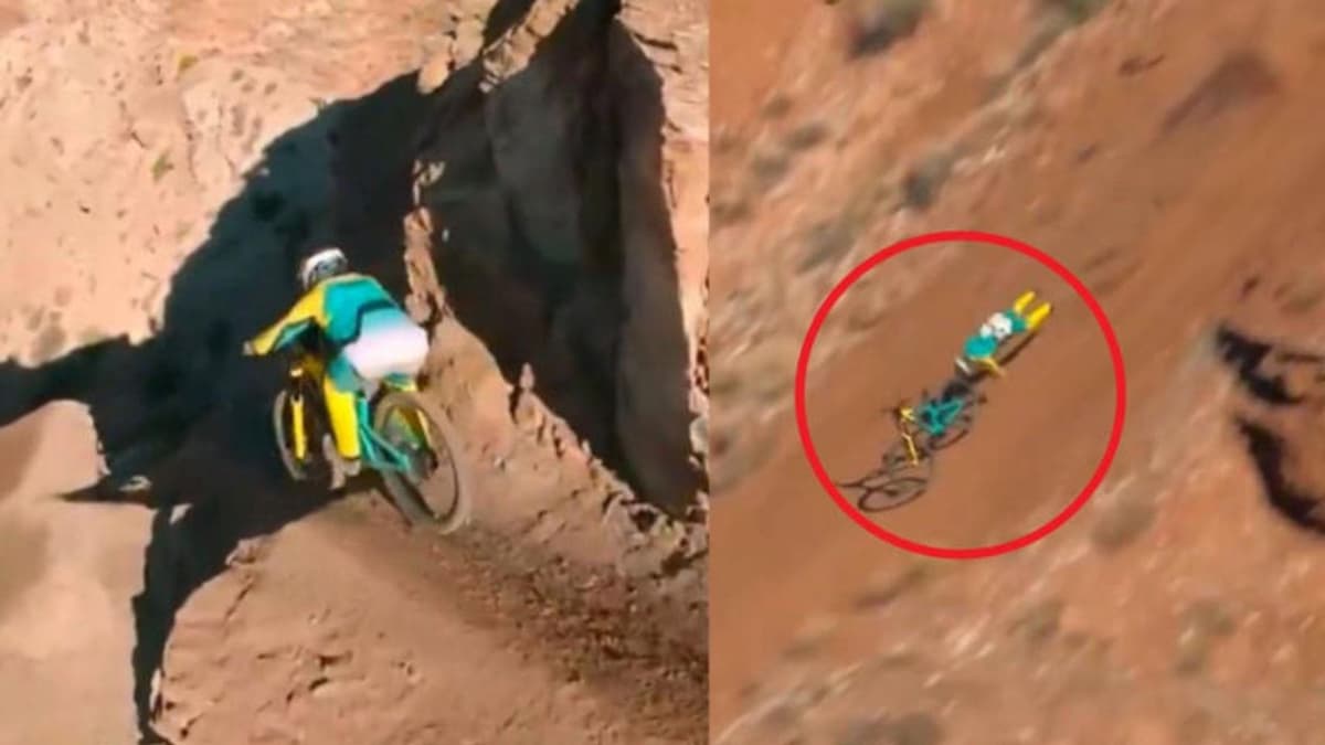 Video: Ciclista sufre aparatoso accidente tras fallar un salto mortal en Utah, Estados Unidos