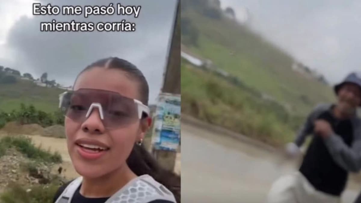Video: Influencer es perseguida por una persona en situación de calle que traía un cuchillo en Colombia