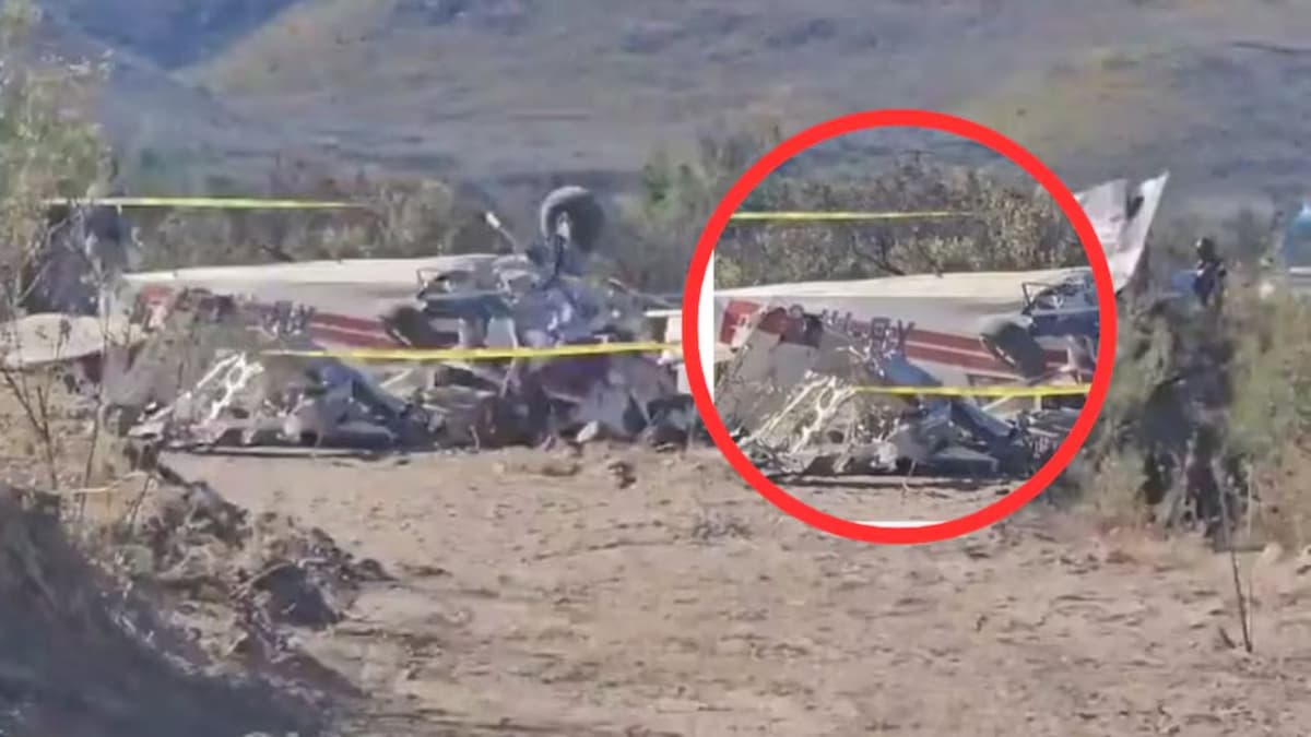 Desplome de avioneta deja a dos personas fallecidas en Santa Isabel, Chihuahua