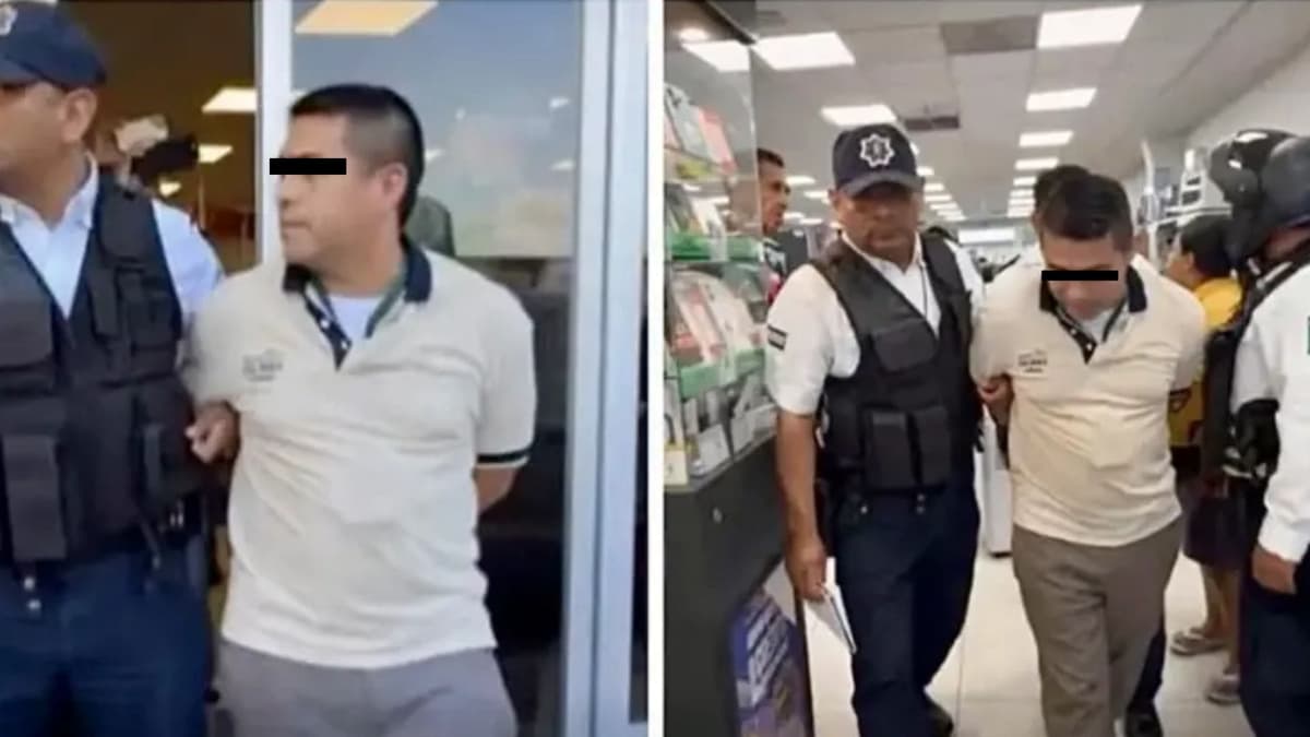 Video: Detienen a presunto gerente de Elektra por quitarle la moto a un cliente en Campeche