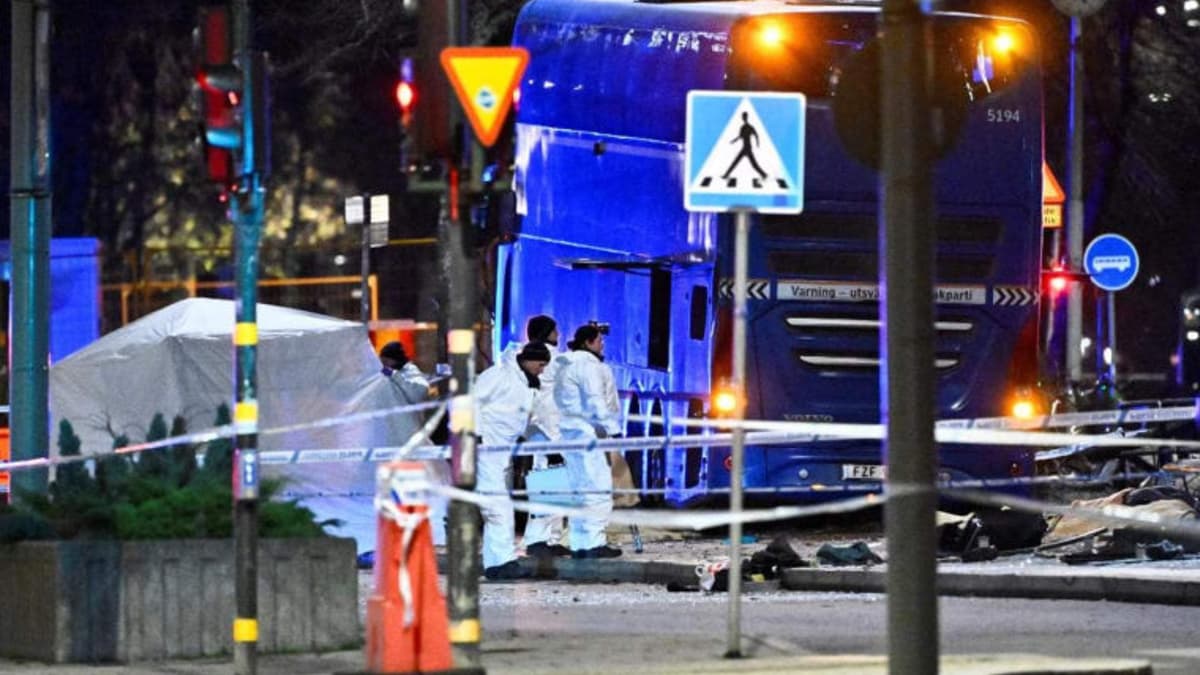 Autobús embiste a varias personas en el centro de Estocolmo, Suecia