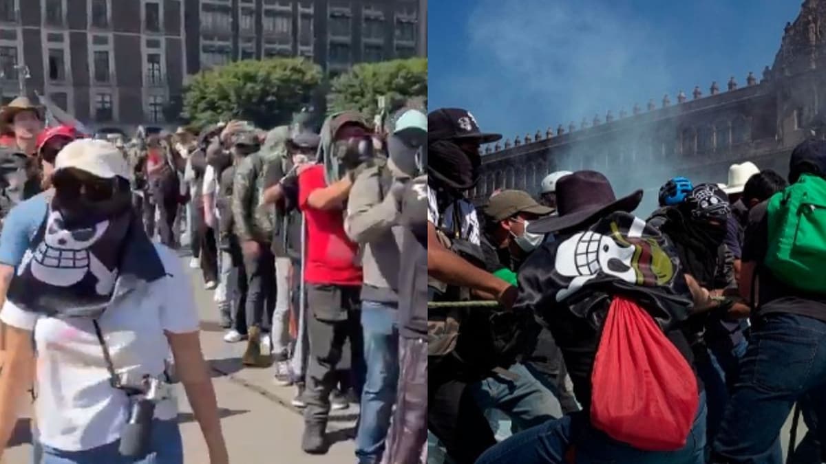 Video: Cuestionan quiénes estarían detrás de los encapuchados que asistieron a la marcha de la Generación Z en CDMX