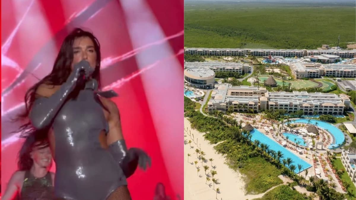 Video: Dua Lipa invade las redes sociales con su concierto privado en el Moon Palace de Cancún