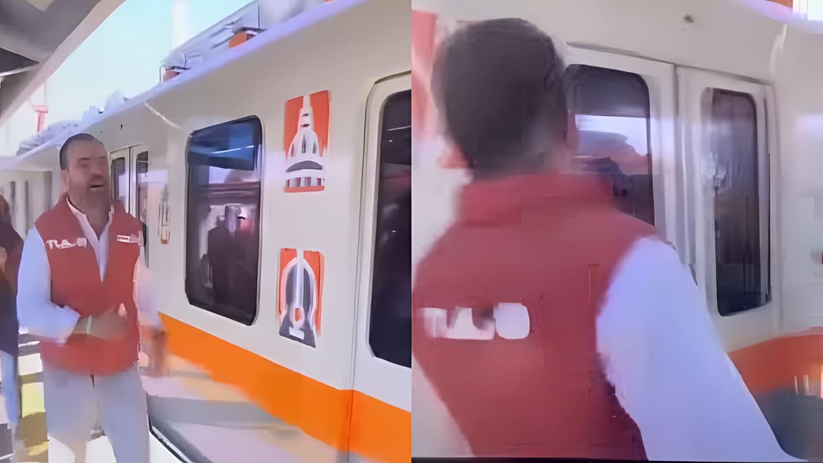 Video: Alcalde de Tlajomulco, Jalisco pierde el tren durante la inauguración de la Línea 4