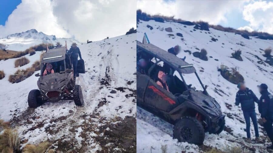 Detienen al conductor de Razer por subir el Nevado de Toluca sin autorización