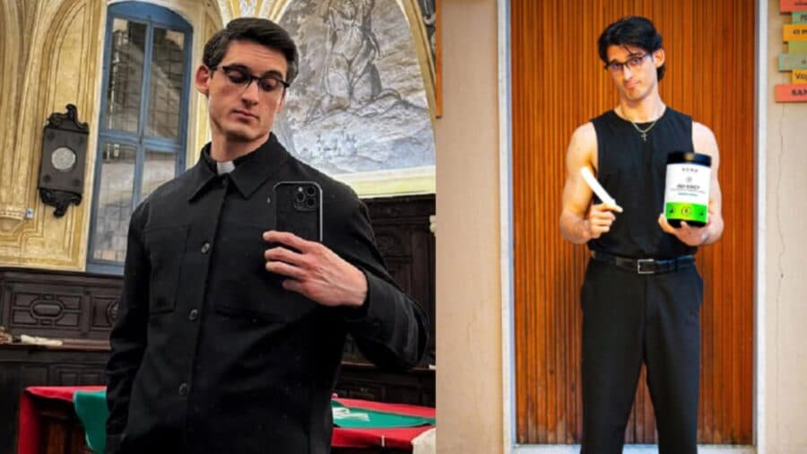 Video: Sacerdote renuncia a la Iglesia tras críticas por su contendido fitness en Italia