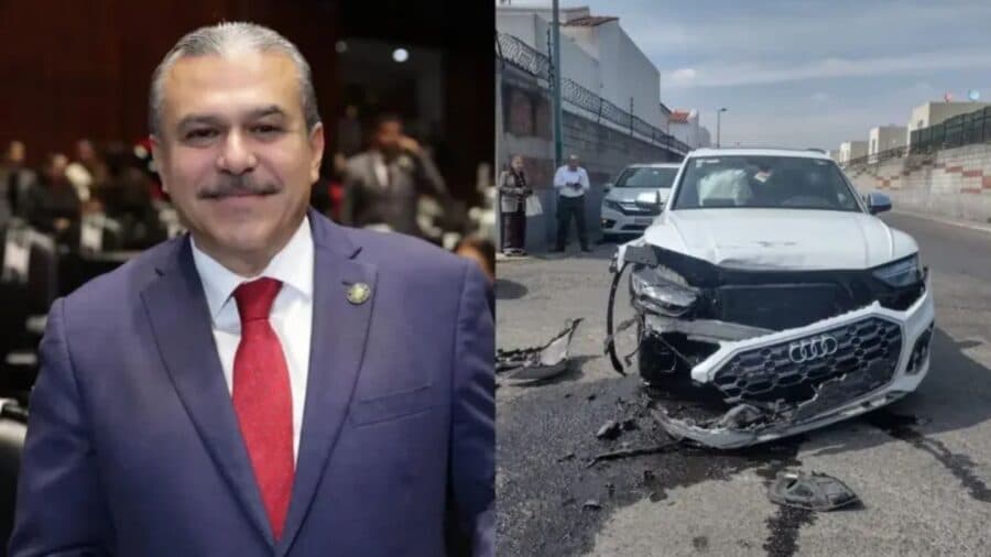 Video: Diputado del PT choca su auto y confronta a un policía en Metepec, Edomex