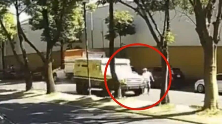 Video: Camioneta de valores atropella a franelero en la alcaldía Tlalpan, CDMX