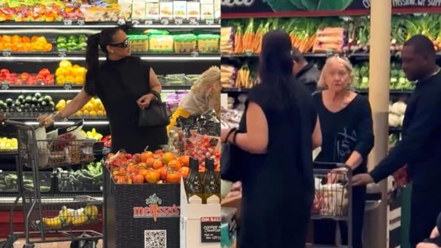 Video: Adulta mayor confunde su carrito de supermercado con el de Rihanna en Los Ángeles, Estados Unidos
