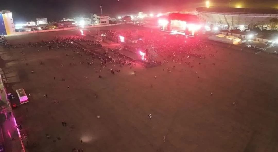 Fracasa "concierto por la paz" de Carín León, impulsado por gobierno federal; llegaron solo 10 mil personas