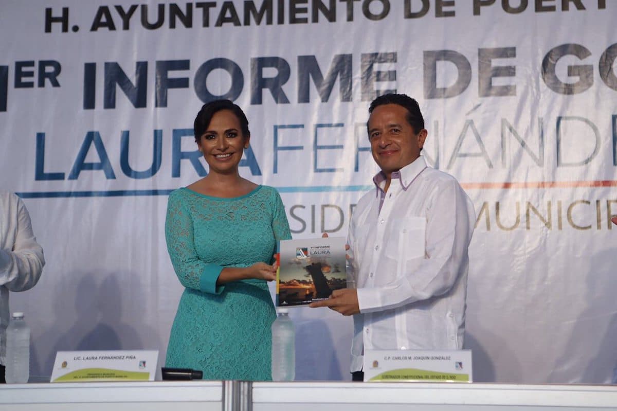 La Presidenta Municipal Laura Fernández rinde su Primer Informe de Gobierno