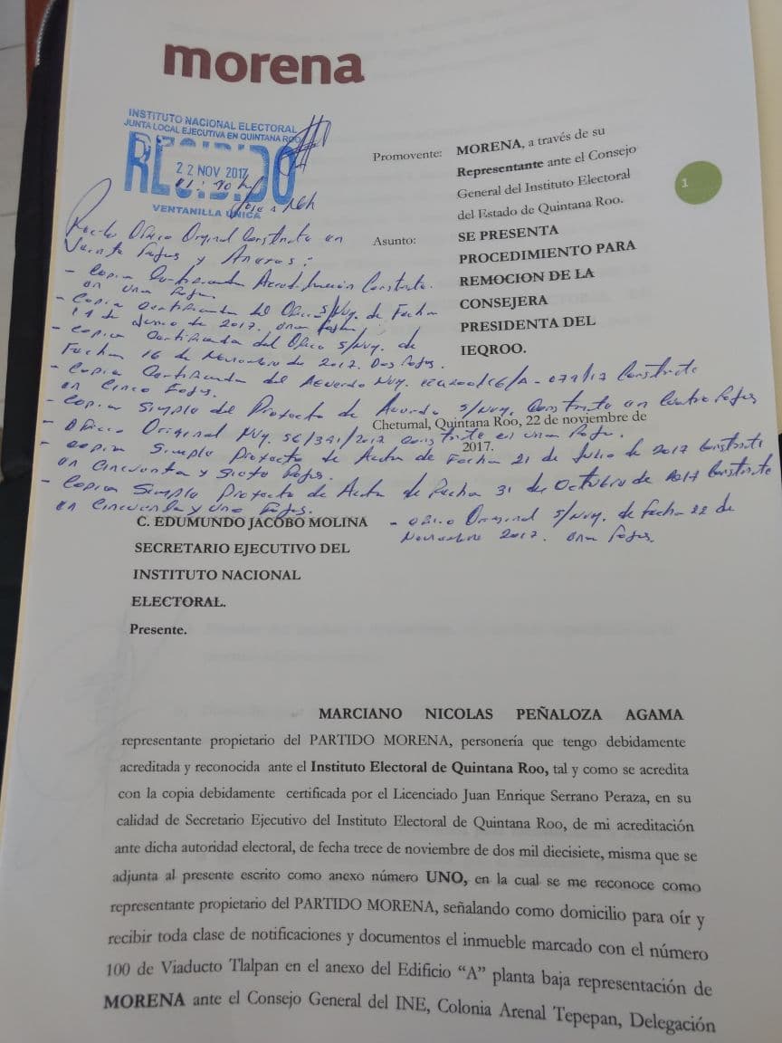 Pide Morena cabeza de Mayra San Román