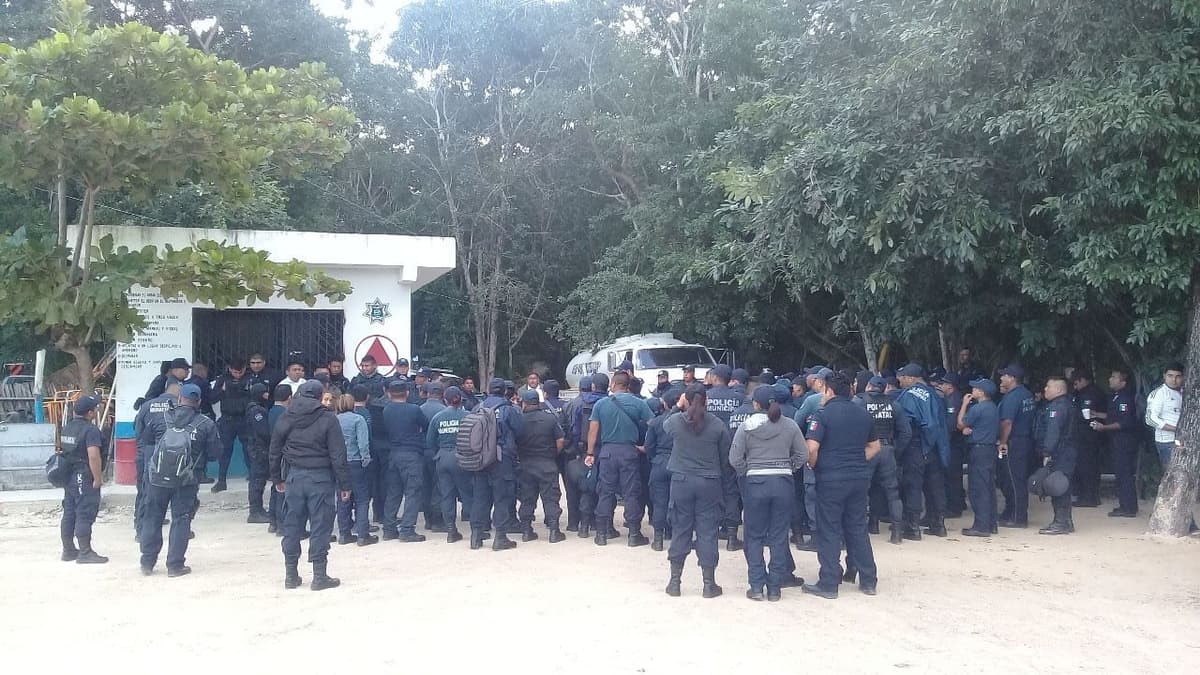 Policías de Tulum se declaran en paro