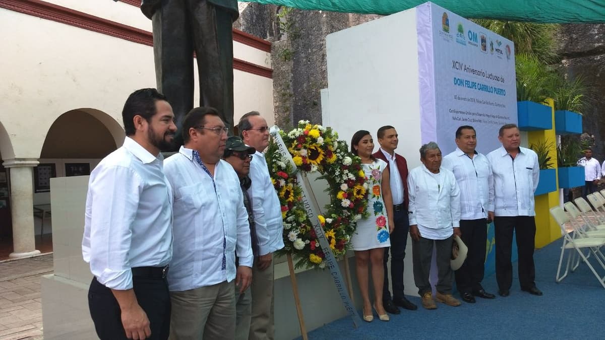 Realizan homenaje a Felipe Carrillo Puerto