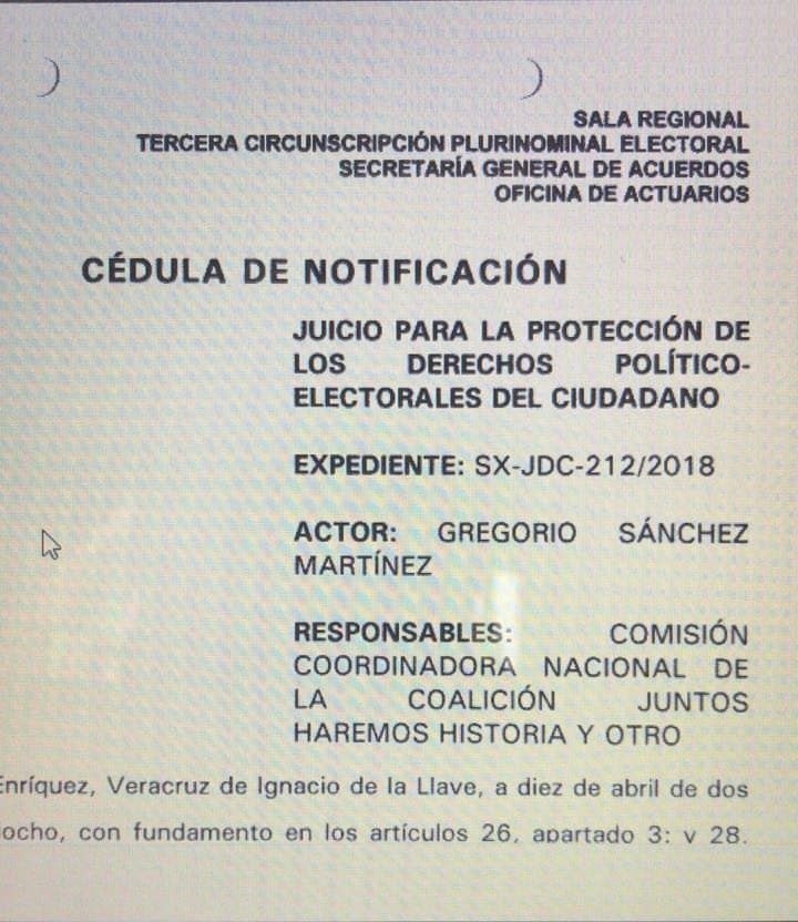 Podría Greg Sánchez regresar a la candidatura del DIII
