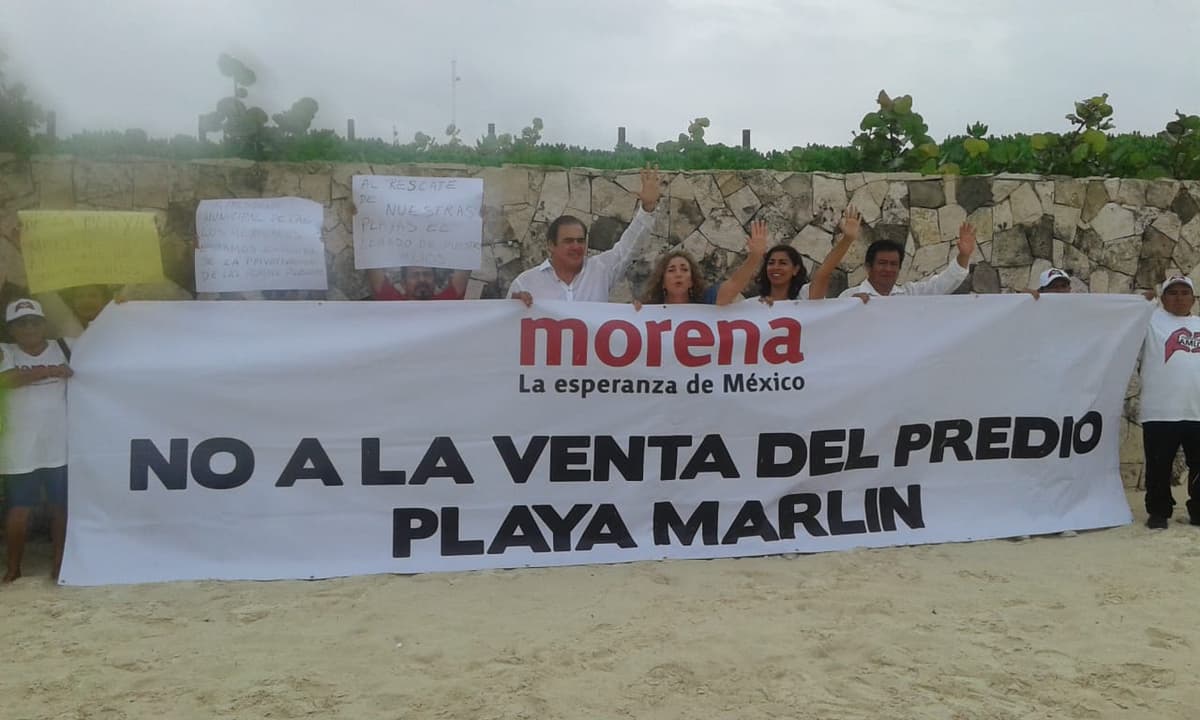 'Mágicamente' se interesa Morena en playa Marlín