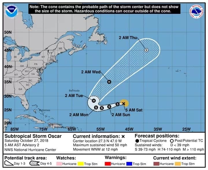 La tormenta subtropical Óscar no representa peligro para Quintana Roo