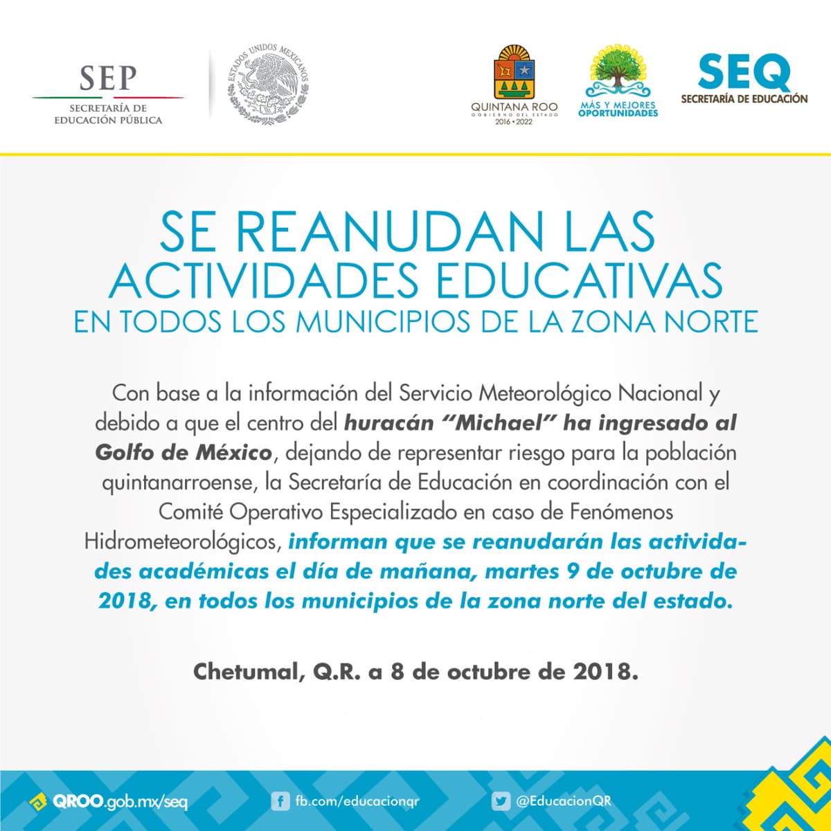 Mañana se reanudan las clases