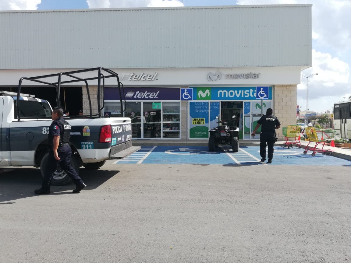 Asaltan Centro Movistar de plaza en Villas del Sol