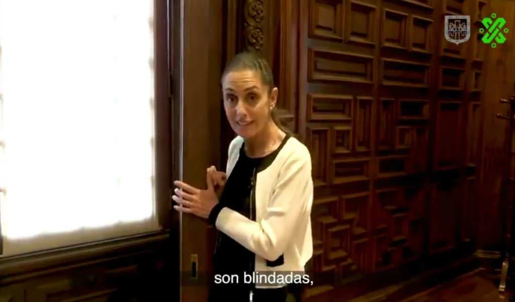 Claudia Sheinbaum exhibe la oficina blindada de Miguel Ángel Mancera