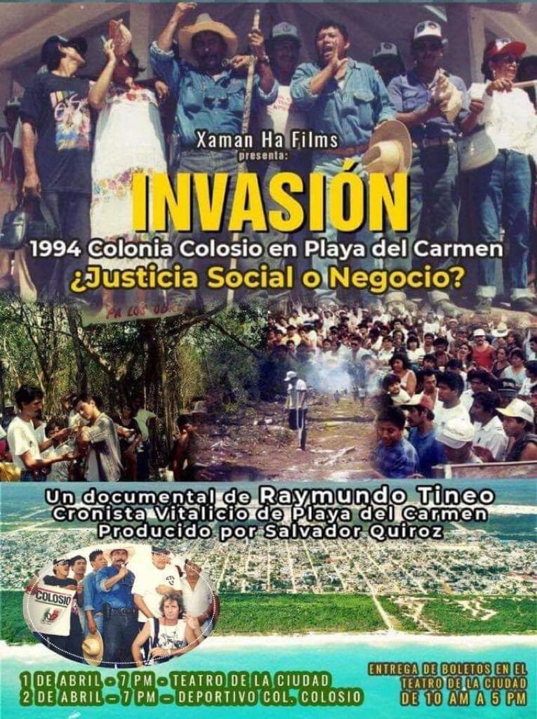 Cumple colonia Colosio 25 años, con documental sobre invasión