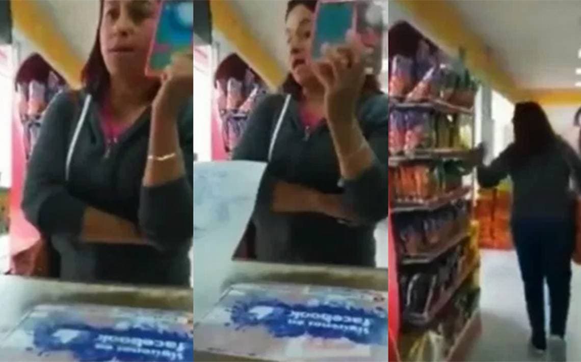 Nace #Lady30pesos, arremete contra una cajera por que no pasó su recarga