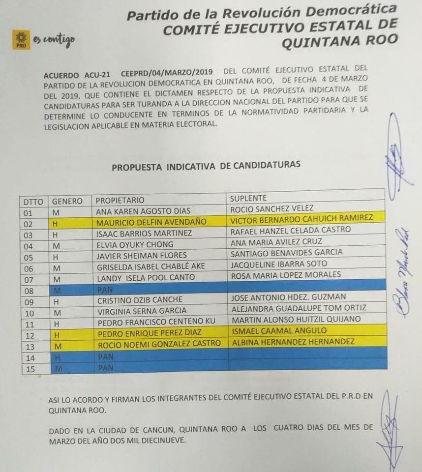 Proponen perredistas a desconocidos en candidaturas