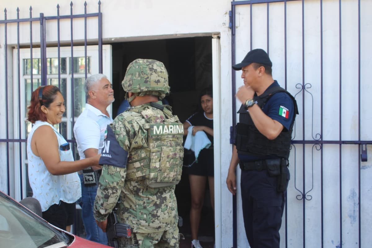 Policía de Solidaridad recorre calles de la colonia Colosio para garantizar seguridad