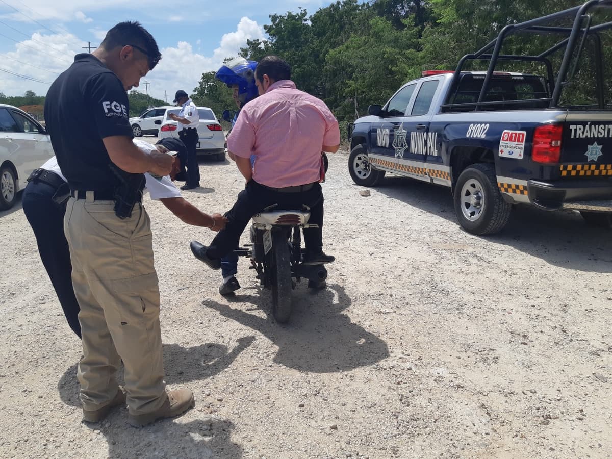 Inician operativos para detectar vehículos robados en Solidaridad