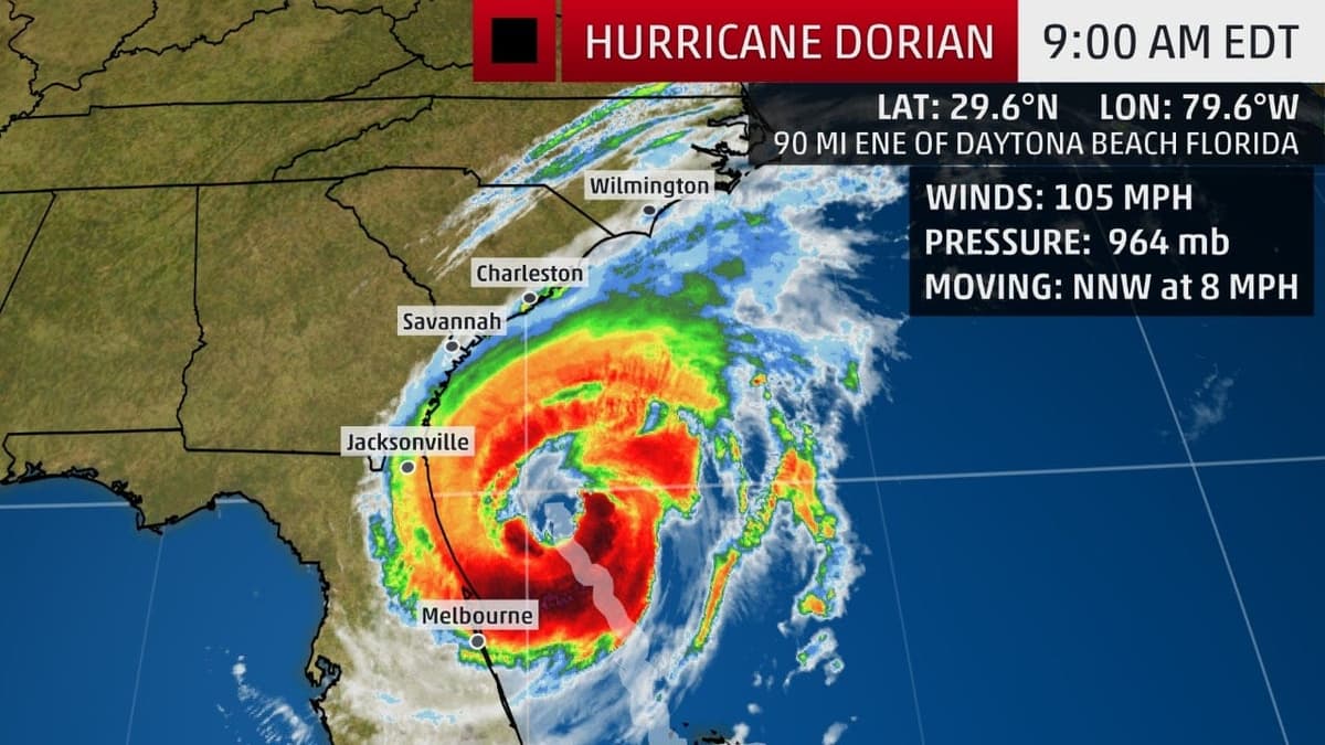 “Dorian” cerca de Florida, “Fernand” de Tamaulipas y “Gabrielle” de Cabo Verde