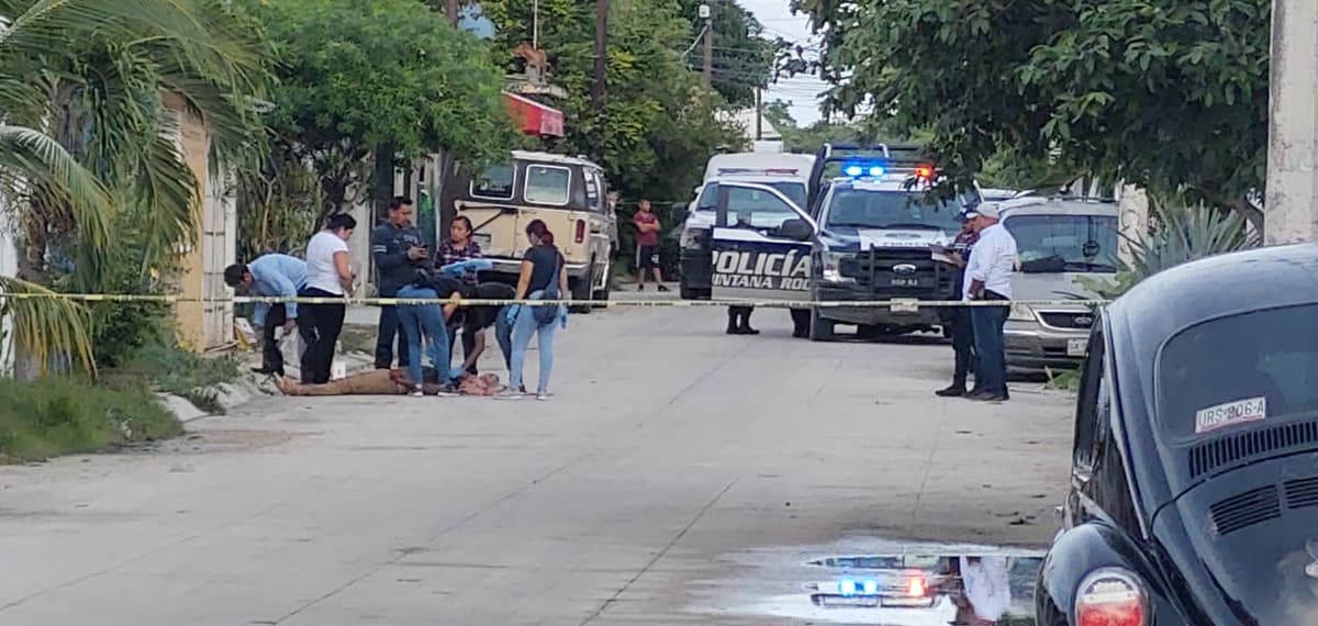 Transeúnte muere acribillado en Cancún