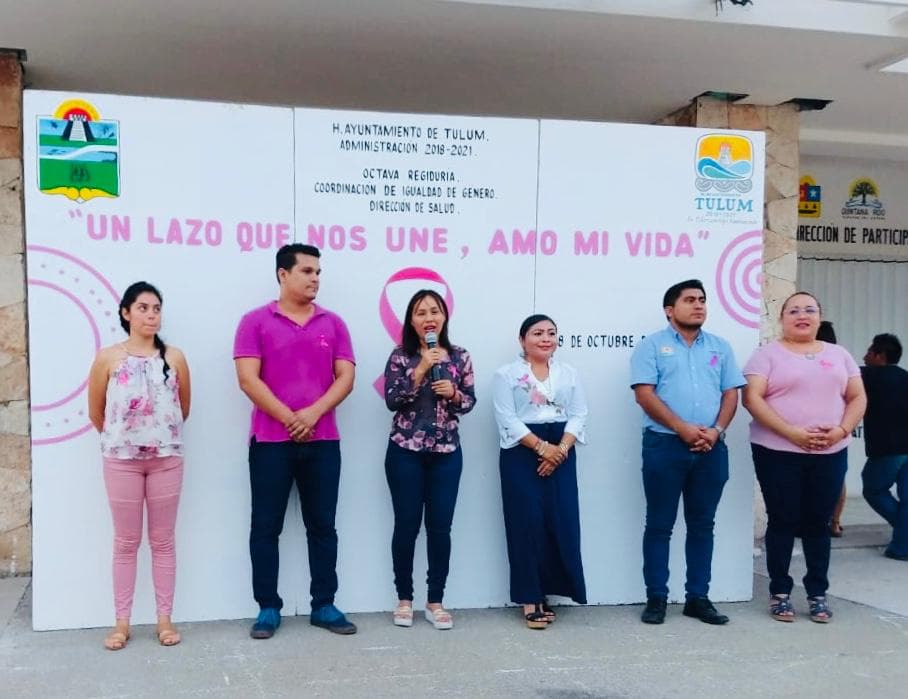 Promueven la prevención del cáncer de mama entre las mujeres de Tulum