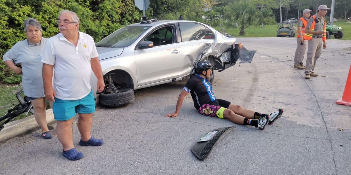 Automovilista ebrio atropella a ciclista en Playa del Carmen