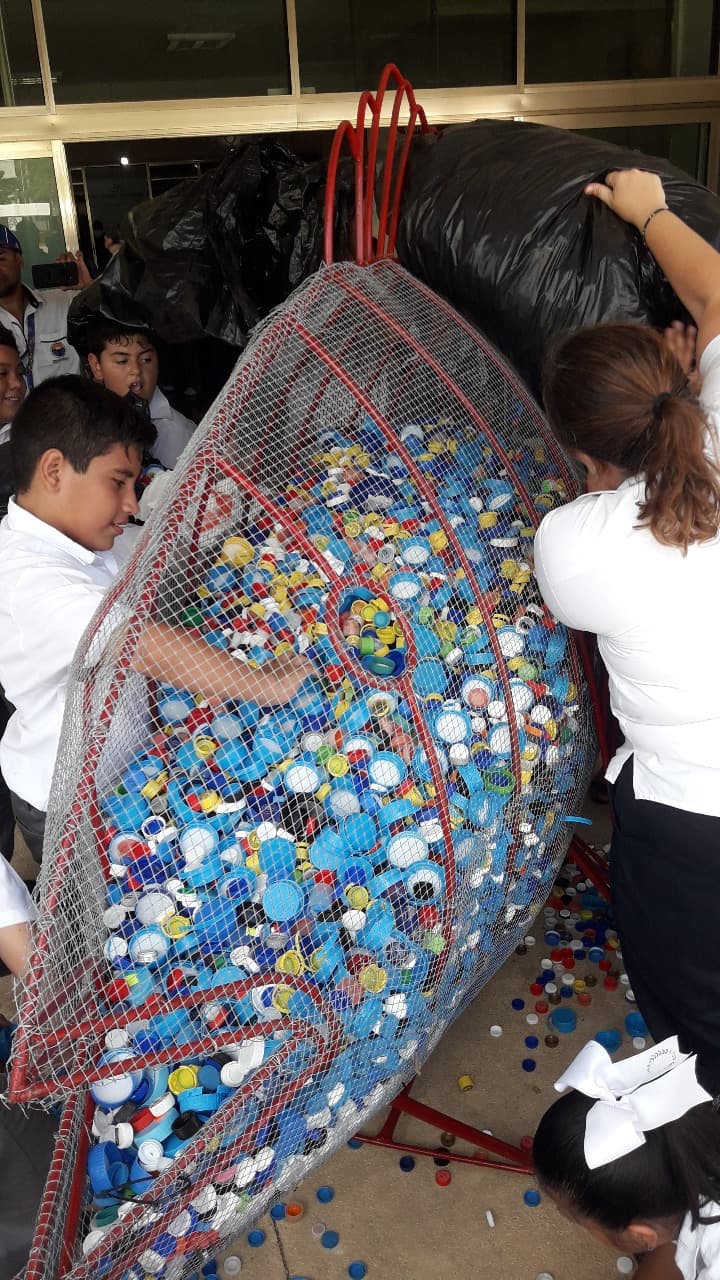 Recolectan tapitas para apoyar a enfermos de cáncer en Cozumel