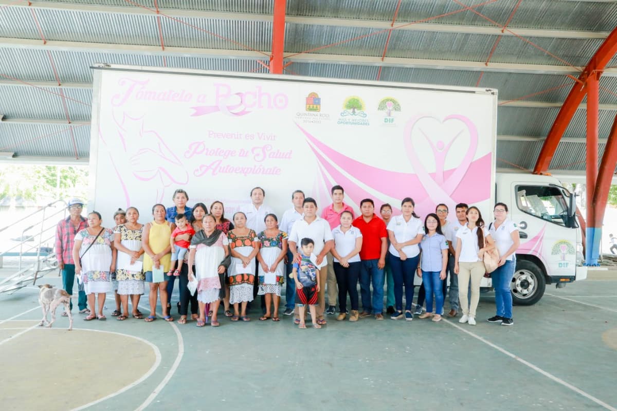 Arranca la campaña “Tómatelo a Pecho” en Tulum, para prevenir el cáncer de mama