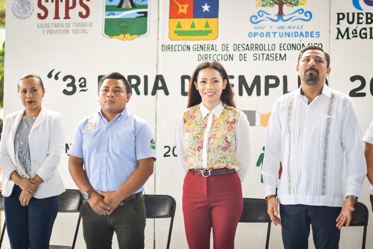 Inauguran Tercera Feria del empleo 2019 en Tulum