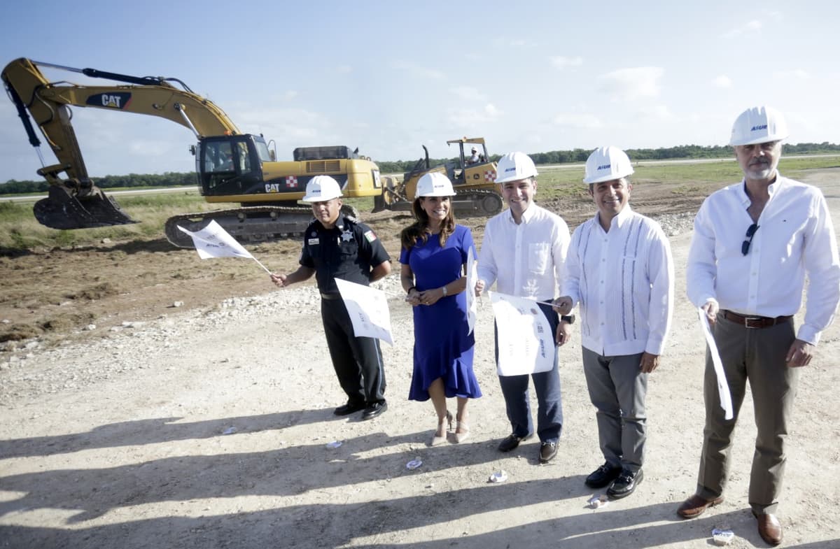 Atestigua Mara Lezama ampliación de pistas en aeropuerto de Cancún