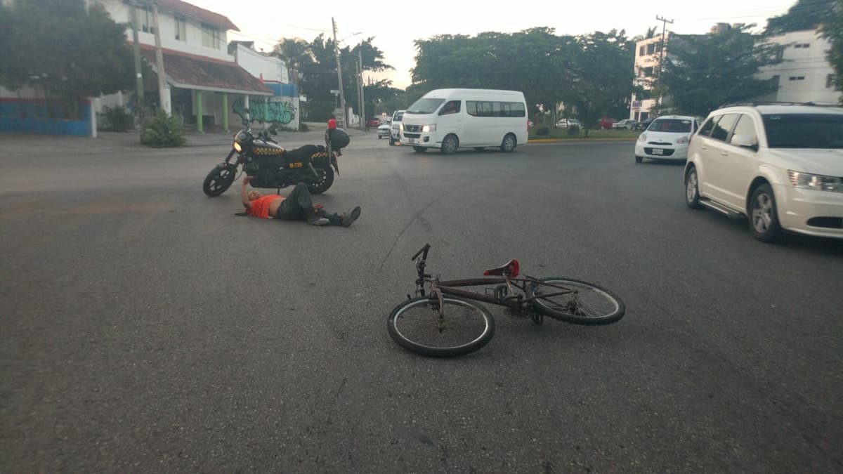 Motociclista pierde la vida en accidente en Cancún y uno más resulta herido