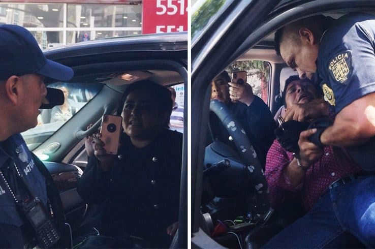 Senadora de Morena y asesor chocan con policías, les hallan droga y quedan libres