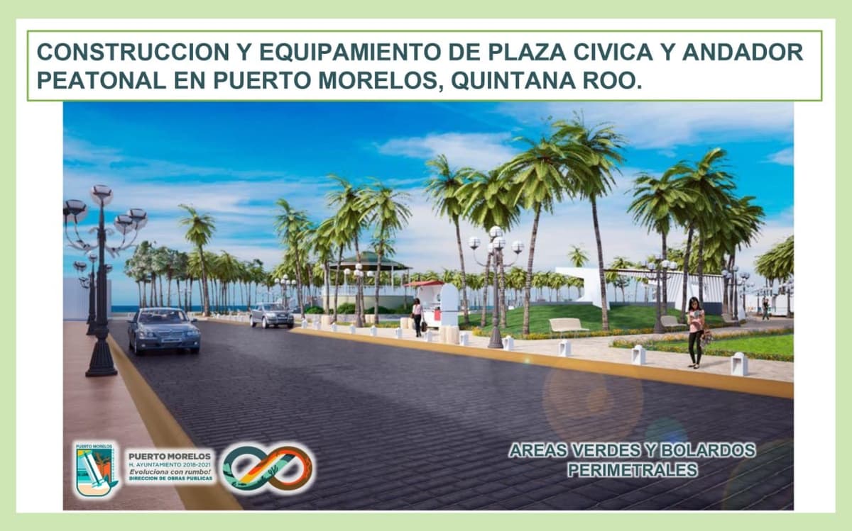 Parque del Casco Antiguo de Puerto Morelos ya se ha renovado cuatro veces antes