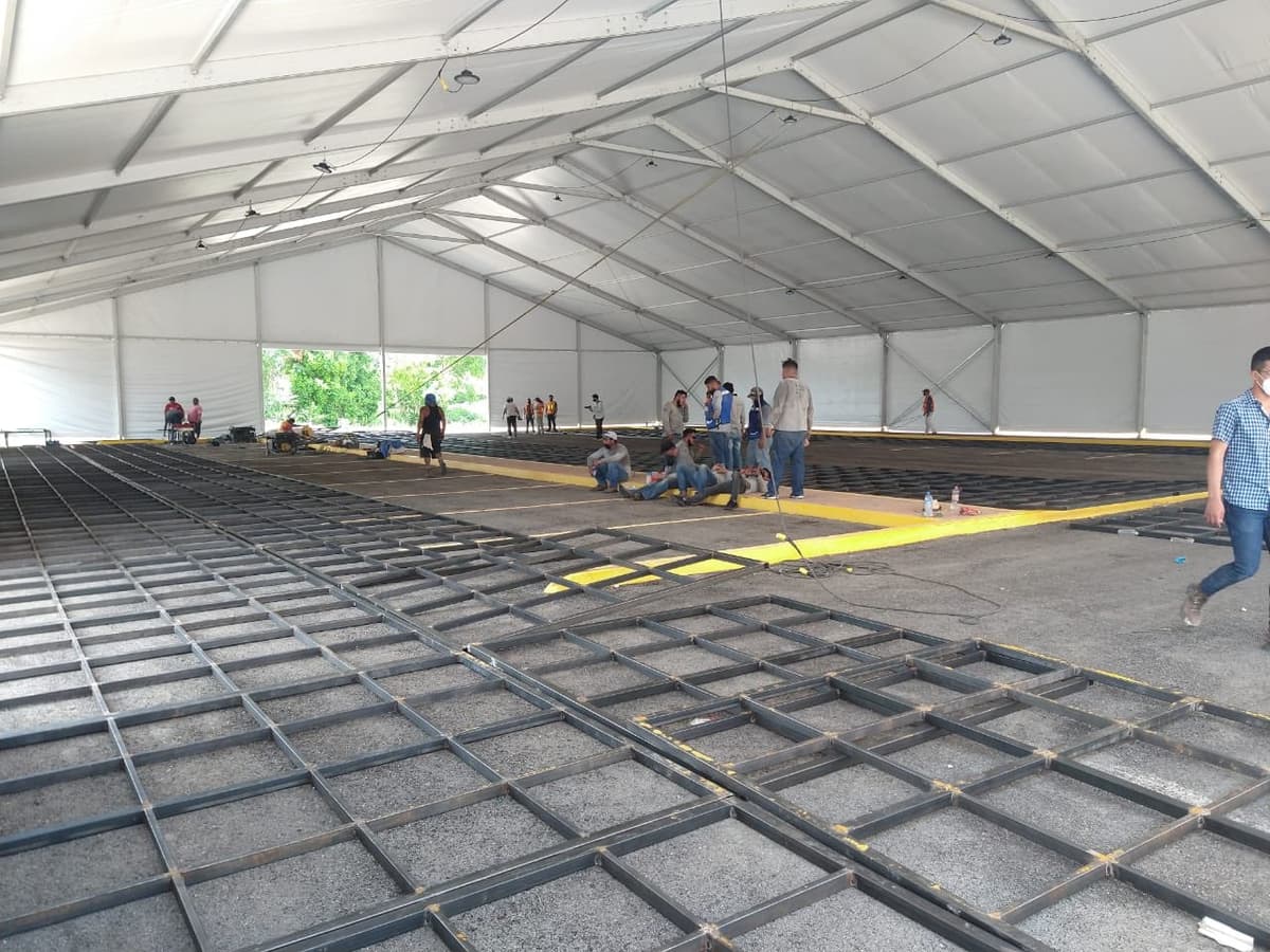 ¡Insuficiencia hospitalaria! Construyen pabellón COVID en Chetumal