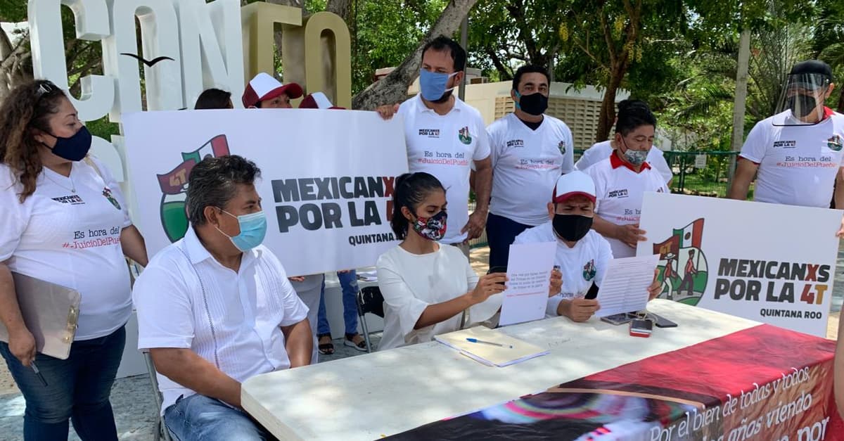 Regidora Bárbara Delgado encabeza brigada para recabar firmas de juicio a expresidentes