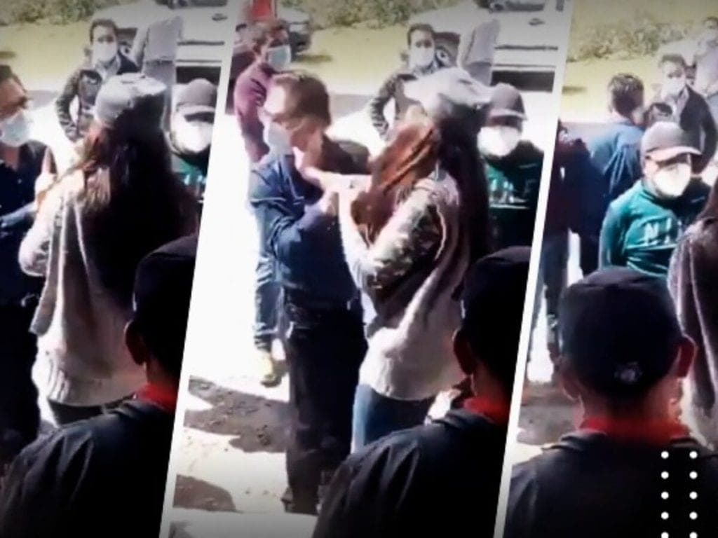 Video: Mujer cachetea al alcalde de Tlaxcala por no cumplir con promesas de campaña